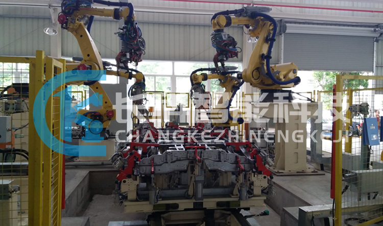 汽車點焊車間安裝示教發(fā)那科機器人 汽車點焊車間安裝示教發(fā)那科機器人